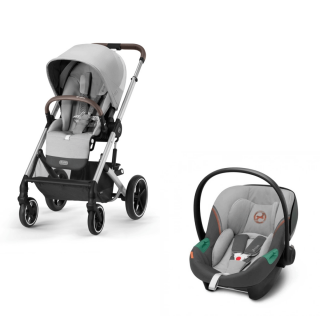 CYBEX KOLICA BALIOS 2U1 STONE GREY I AUTOSJEDALICA ATON S2 I-SIZE LAVA GREY 