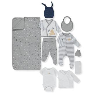 BEBETTO BEBI SET Z865 GREY 0-3M/62CM 