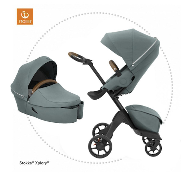 STOKKE XPLORY KOLICA X COOL TEAL I KORPA X COOL TEAL 