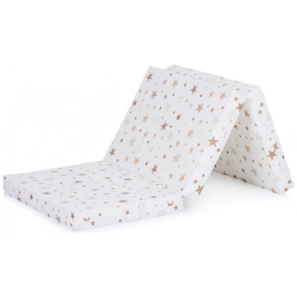 CHIPOLINO PREKLOPIVI DUSEK 60/120/6 WHITE/BEIGE STARS MAT02203WHBE 