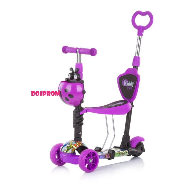 CHIPOLINO TROTINET KIDDY EVO W/HANDLE PURPLE GRAFFITI DSKIEH021PG 