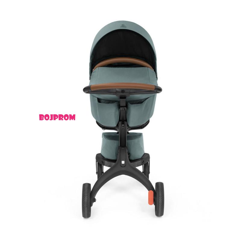 Stokke XPLORY KOLICA X COOL TEAL + KORPA XPLORY COOL TEAL 