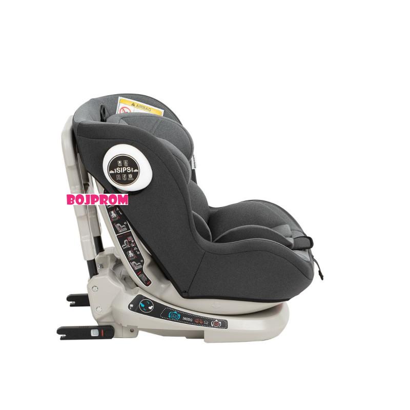 KIKKA_BOO AUTOSJEDALICA TWISTER ISOFIX BLACK 2020 31002060054 